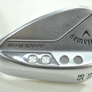 Callaway Jaws Raw Chrome 58*-10S Wedge Right DG Spinner Steel # 193270