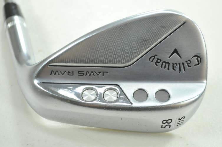 Callaway Jaws Raw Chrome 58*-10S Wedge Right DG Spinner Steel # 193270