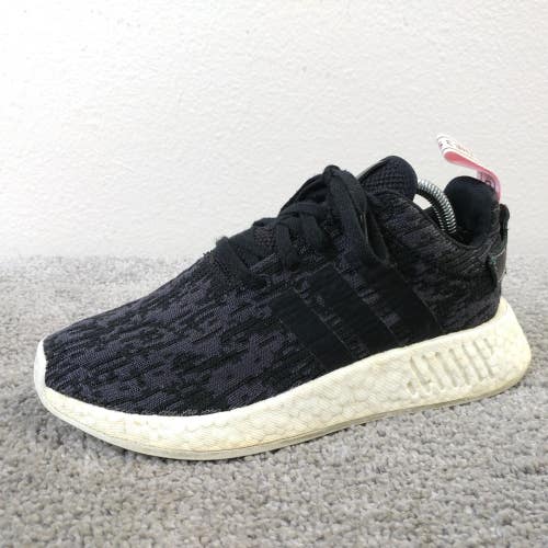 Adidas Original NMD R2 Womens Size 6 Running Shoes Black Sneakers Low Top
