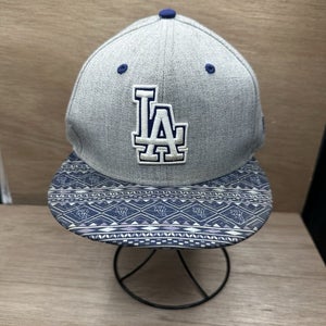 LA SnapBack Hat Gray Blue Los Angeles 59Fifty One Size