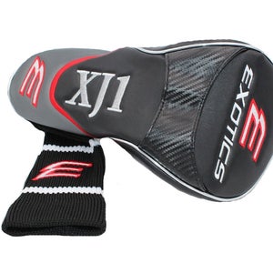 NEW Tour Edge Exotics XJ1 Black/Silver/Red 460cc Driver Headcover