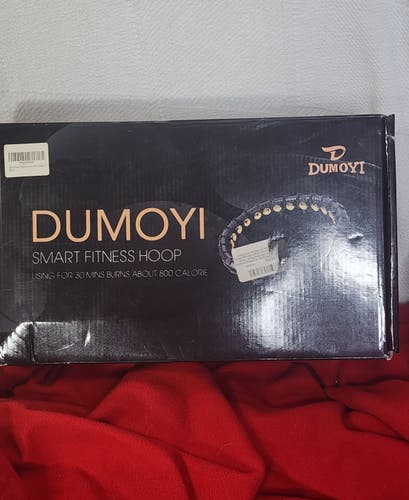 Unisex Dumoyi Black and Gold 30 Knots 60” Smart Weighted Fitness Massage Workout Hoop New