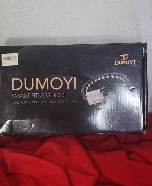 Unisex Dumoyi Black and Gold 30 Knots 60” Smart Weighted Fitness Massage Workout Hoop New