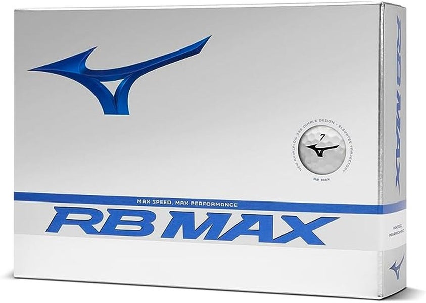 Mizuno RB MAX Golf Balls (White, 2024) 12pk 1dz NEW