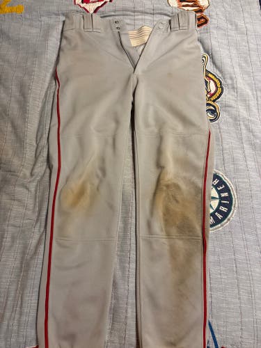 Gray Men's Adult Medium Mizuno Game Pants (Used)