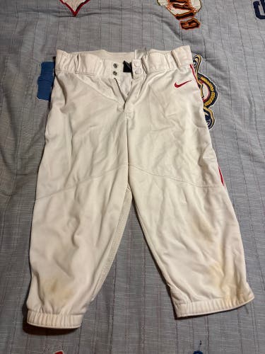 White Men's Adult Medium Nike Game Pants (Used)