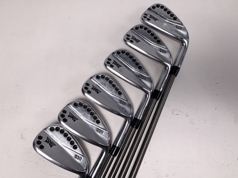 PXG 0311 Chrome Iron Set 5-PW AeroTech SteelFiber i95 Regular Graphite Mens RH