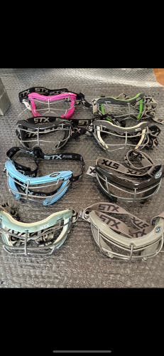 Lot of 8 lacrosse Goggles Team Set