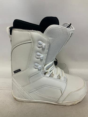 Used Chamonix WHITE Womens Snowboard Boots White Senior 8 11823-S000032946