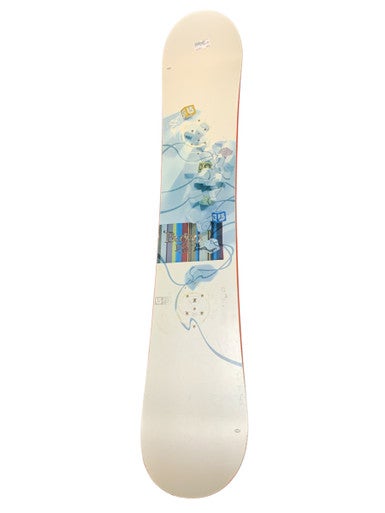 Used Burton JUSSI OKSANEN PRO MODEL Mens Snowboard Only White 154 cm 11823-S000032948