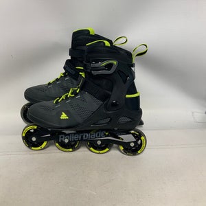Used Rollerblade MACROBLADE 80 Senior Rec Fitness Skates Grey Senior 10 11823-S000032921