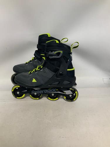 Used Rollerblade MACROBLADE 80 Senior Rec Fitness Skates Grey Senior 10 11823-S000032921