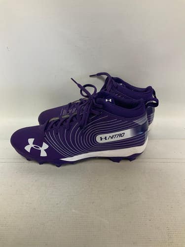 Used Under Armour NITRO Adult FB Cleats Purple Senior 12 11823-S000032922
