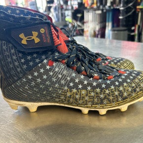Used Under Armour Adult FB Cleats Navy Blue Senior 8.5 11868-S000064087