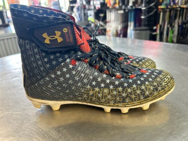 Used Under Armour Adult FB Cleats Navy Blue Senior 8.5 11868-S000064087