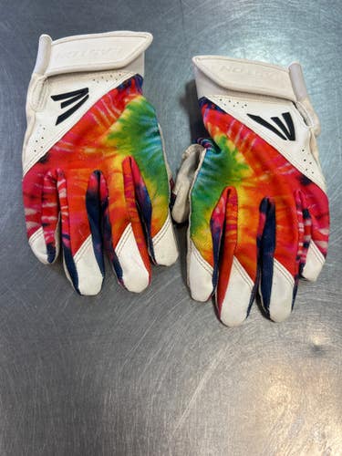 Used Easton BB/SB Batting Gloves White LG 11868-S000064084