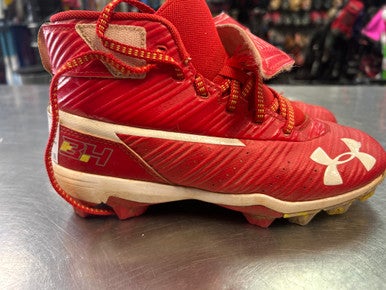 Used Under Armour BRYCE HARPER BB/SB Cleats Red Junior 04 11868-S000064051
