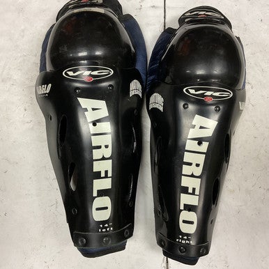 Used Vic 950 PRO Senior Shin Guards Black And Navy Blue 14" 11855-S000188273