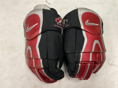 Used Nike Canada AIR Senior Gloves White/Black/Red 14 1/2" 11855-S000188271
