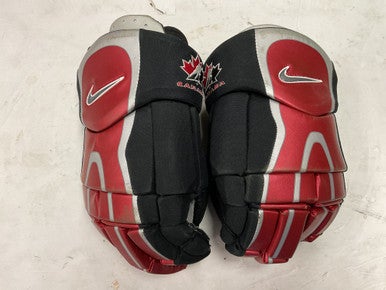 Used Nike Canada AIR Senior Gloves White/Black/Red 14 1/2" 11855-S000188271