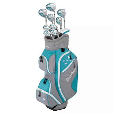 New Lady Edge Tq/Wh 11pc LH Women's Golf Set 11855-TEGLWSLGLL11BT