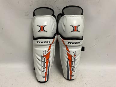 Used Itech 255TL Junior Shin Guards Black/Orange/White 13" 11855-S000188184