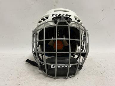 Used CCM FL3DS JR Helmet Cage Combo White One Size 11855-S000188125