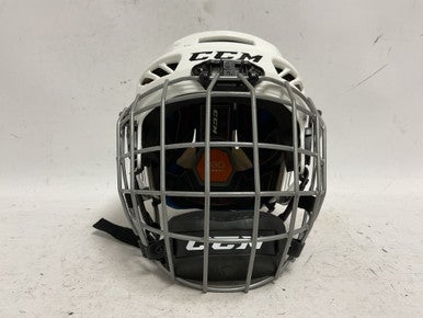 Used CCM FL3DS JR Helmet Cage Combo White One Size 11855-S000188125