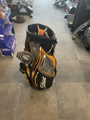 Used Titleist 5 WAY STAND BAG Mens Stand Bag Orange 11614-S000217719