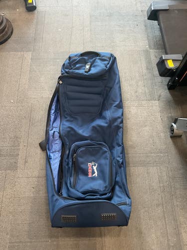 Used PGA TOUR WHEELED GOLF TRAVEL BAG Travel Bag Navy Blue 11614-S000217684
