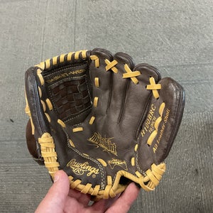 Used Rawlings HIGHLIGHT SERIES H150BRC BB/SB Glove RH Throw Brown 10" 11614-S000217651