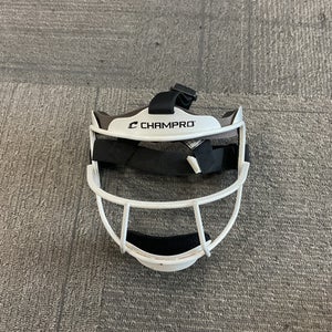 Used Champro FIELDERS MASK BB/SB Fielders Mask White One Size 11614-S000217430