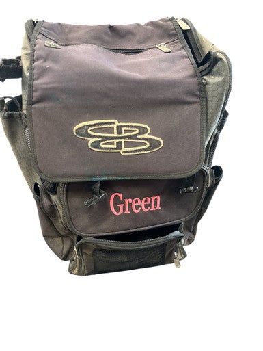 Used BoomBah B/G ROLLING BAG BB/SB Player Wheeled Bag Black 11850-S000020919
