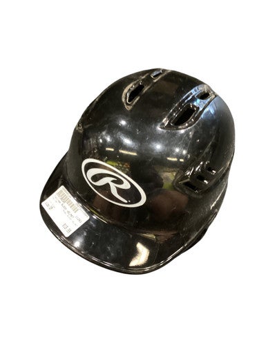 Used Rawlings BLACK HELMET Batting Helmet No Mask Black SM 11884-S000049134