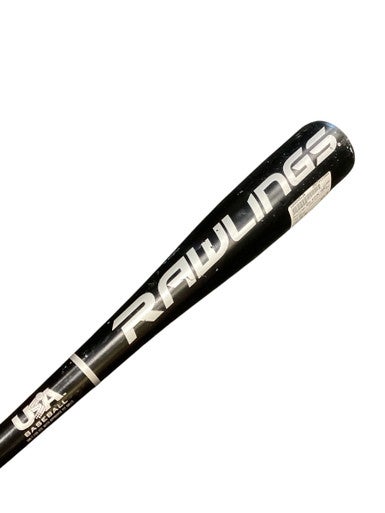 Used Rawlings BIG STICK TBALL BB/SB USA 2 5/8 Bat Black 25" 11884-S000049126