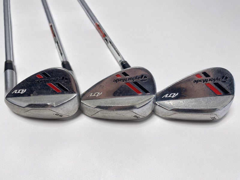 TaylorMade ATV Wedge Set 52* 56* 60* KBS Wedge Steel Mens RH Midsize Grips