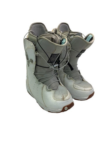 Used Burton SABLE Womens Snowboard Boots White Senior 7 11347-S000251533