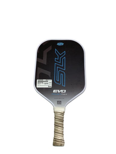 Used Selkirk EVO POWERMAX Pickleball Racquet Black And Carolina Blue 11347-S000251508