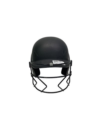 Used Schutt BLACK BB HELMET W/MASK Batting Helmet w/Mask Black MD 11347-S000251505