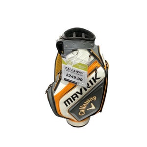 Used Callaway MAVRIK CART BAG Mens Cart Bag Orange And White 11347-S000251492