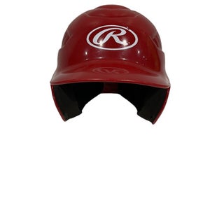 Used Rawlings BB HALMET Batting Helmet No Mask Red One Size 11847-S000027747