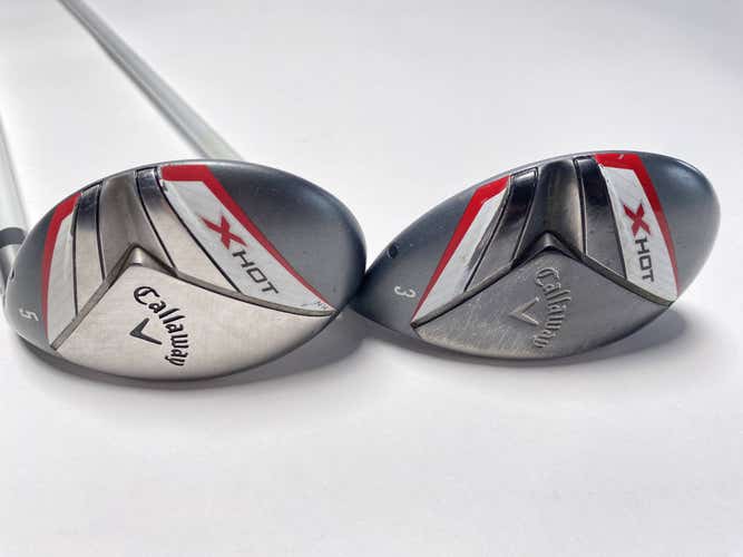Callaway X Hot N14 3 & 5 Hybrid Set 19* 25* X Hot 60g Regular Graphite Mens RH