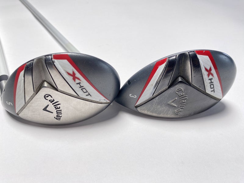 Callaway X Hot N14 3 & 5 Hybrid Set 19* 25* X Hot 60g Regular Graphite Mens RH
