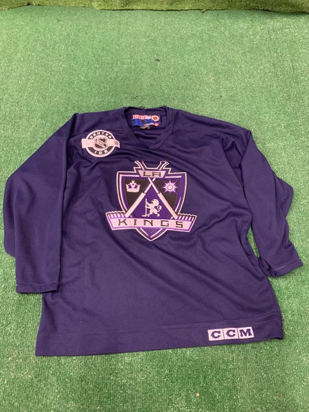LA KINGS CCM Center Ice Practice Jersey Navy Blue Medium