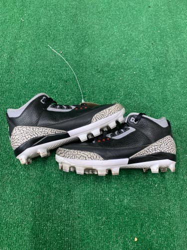Black Men's Size M 9.5 (W 10.5) Adult Jordan Cleats (Used)