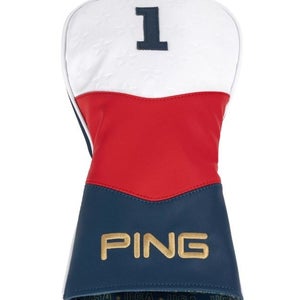 PING Anthem Driver Cover Headcover White/Red/Navy Limited Edition NEW!