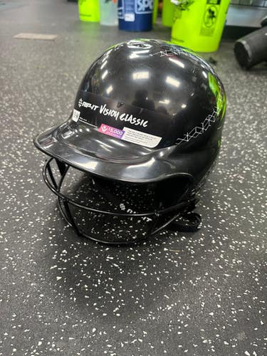 Used RIP-IT VISION CLASSIC Batting Helmet w/Mask Black S/M 11849-S000029803