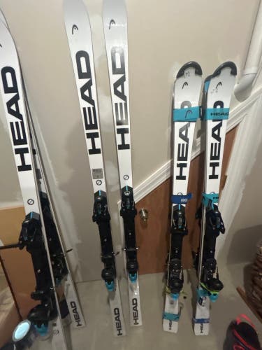 Unisex 2025 HEAD 181 cm All Mountain World Cup Rebels e-GS RD Skis With Bindings Max Din 16 (Used)