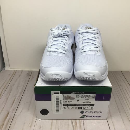 Babolat Women’s SFX3 Wimbledon Tennis Court Shoes White Gold Size 5.5(New)