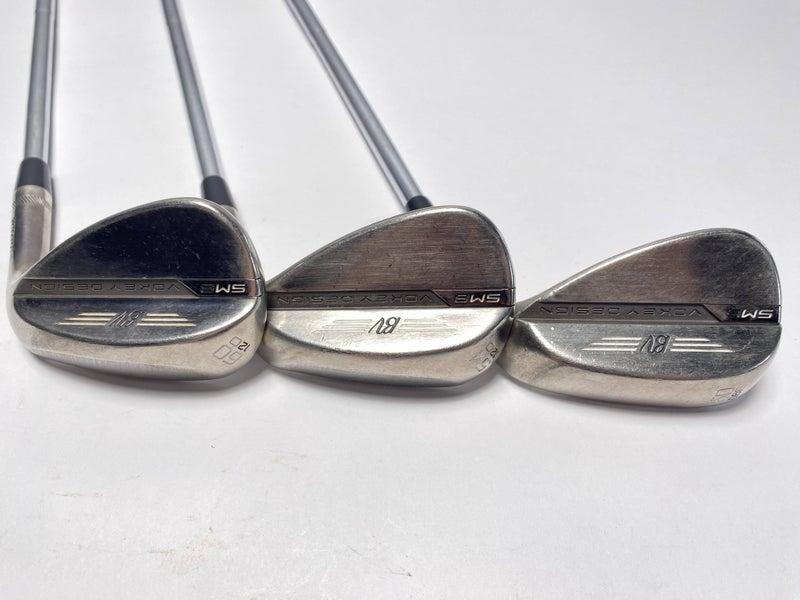Titleist Vokey SM8 Brushed Steel Wedge Set 50* 8 | 54* 12 | 60* 12 Wedge Mens RH
